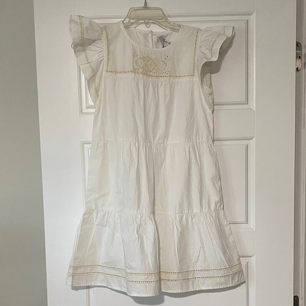 NWT Sea New York Kids Blaire Flutter Sleeve Embroidered Dress 12Y